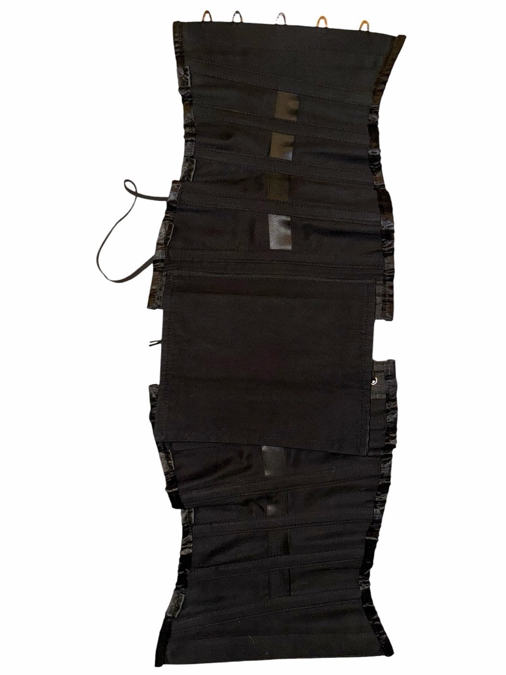 Corset Story Black Striped Brocade Steel Boned Under Bust Waist Trainer Corset - Picture 6 of 8